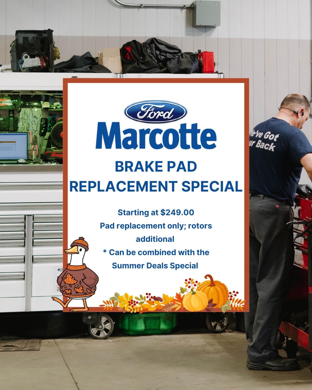 Brake Pad Replacement Special