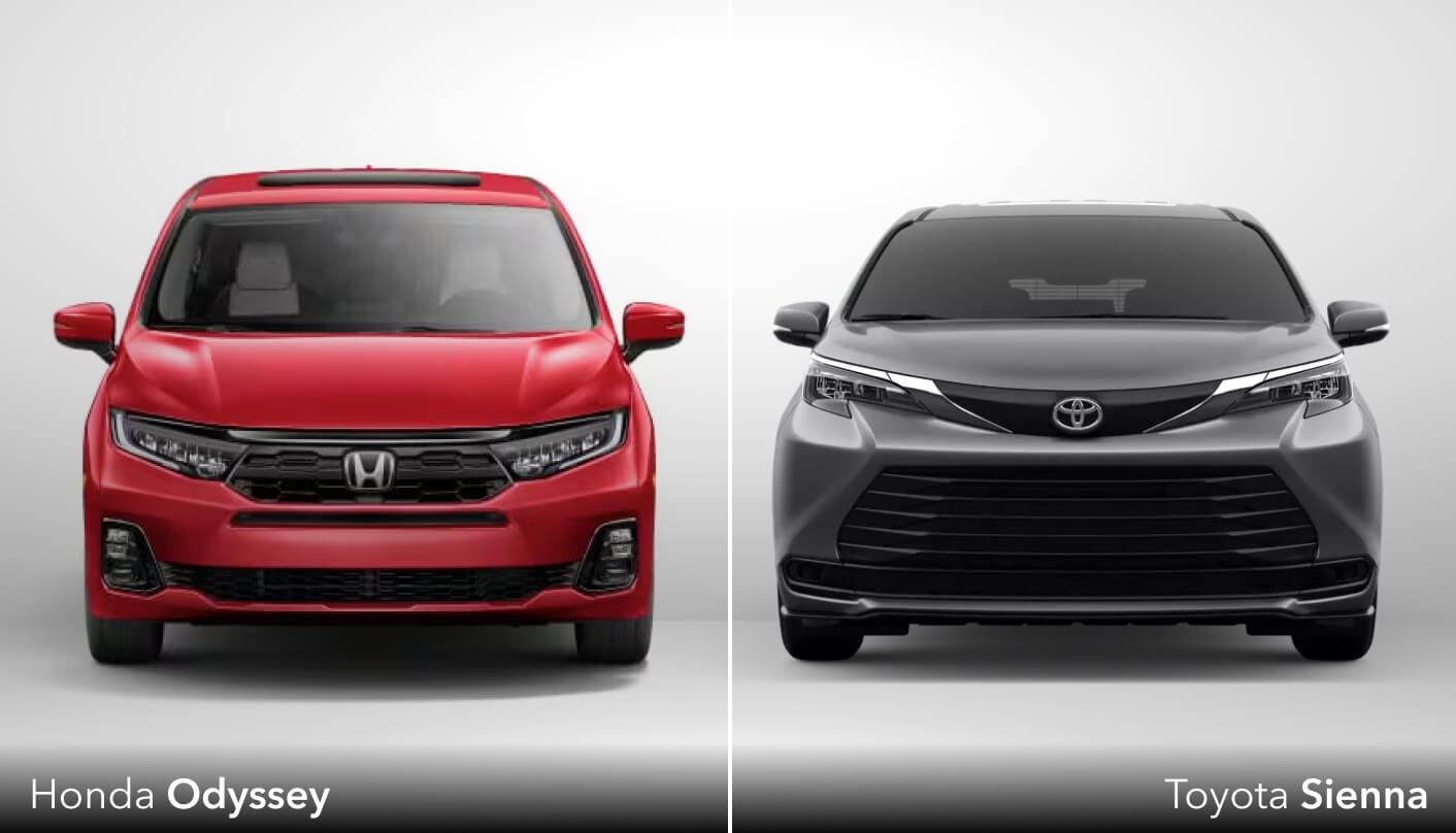 Honda Odyssey vs. Toyota Sienna Specs