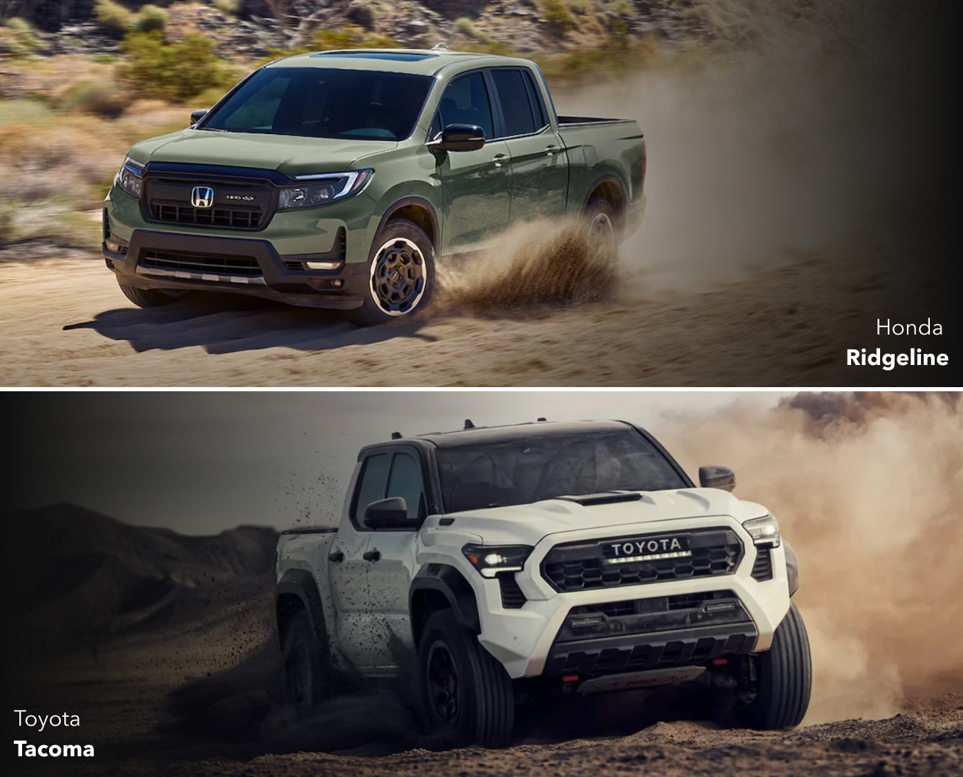 Honda Ridgeline vs. Toyota Tacoma Specs