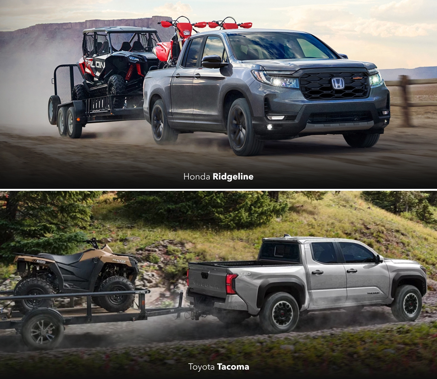 Toyota Tacoma vs. Honda Ridgeline Towing & Payload