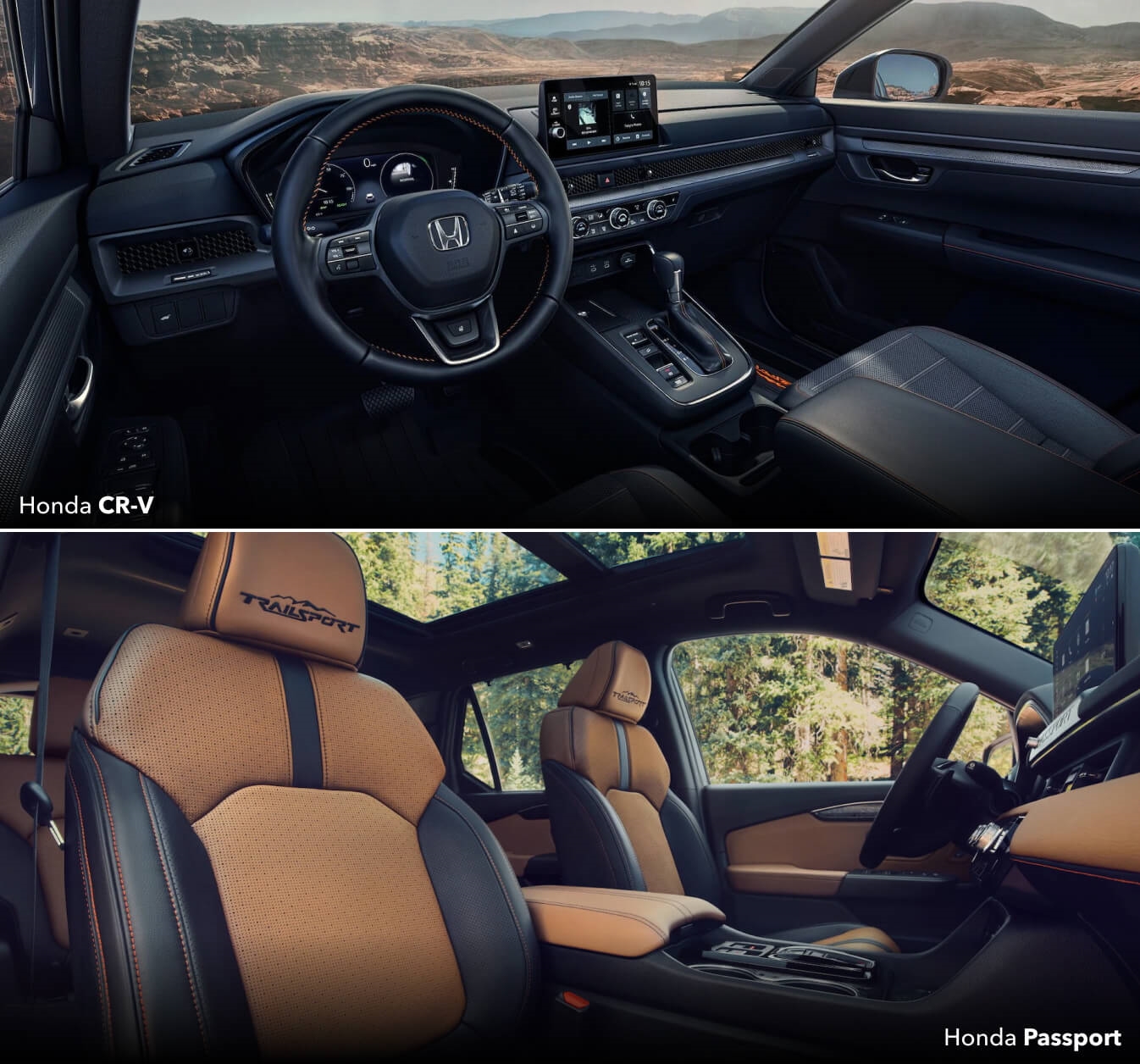 Honda Passport vs. Honda CR-V Interior Features & Tech