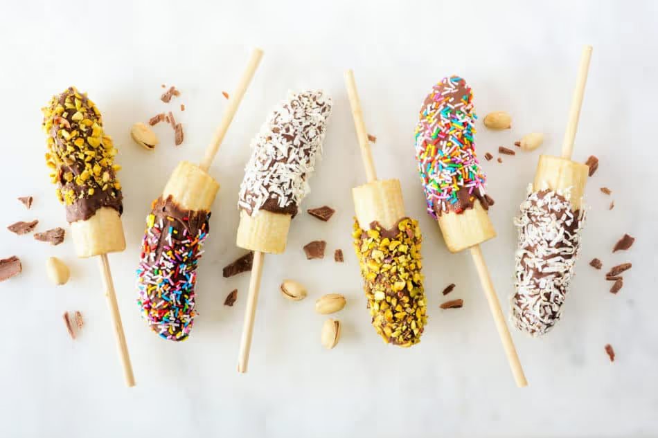 frozen chocolate dipped bananas