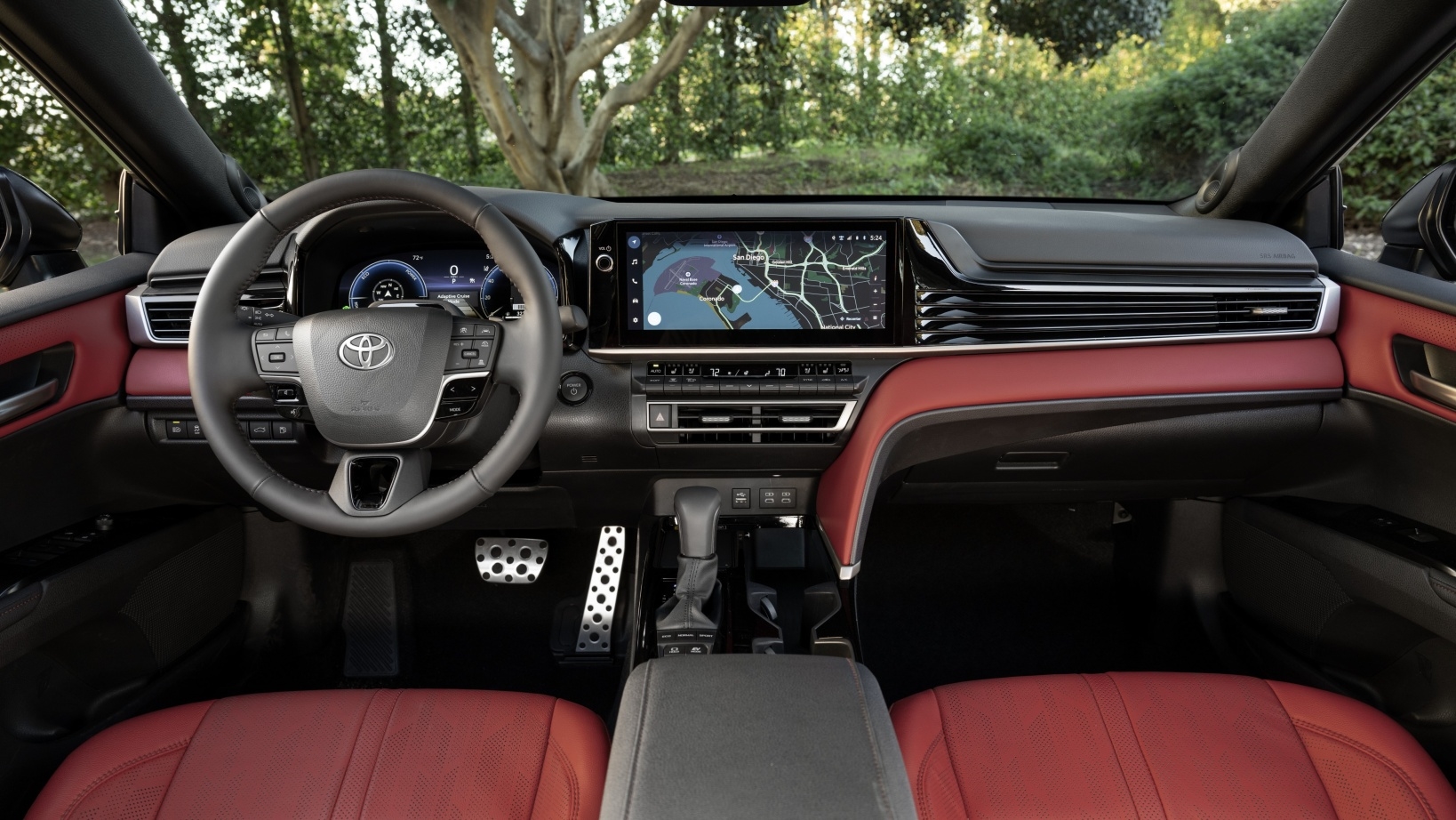 2026 Toyota Camry interior dashboard at Claremont Toyota in Los Angeles County