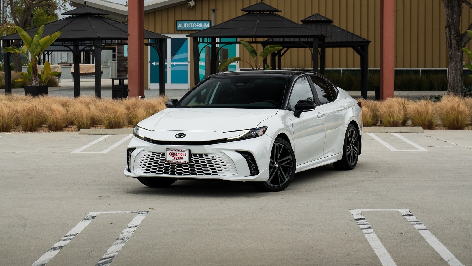 2026 Toyota Camry exterior front three-quarter view at Claremont Toyota in Los Angeles County