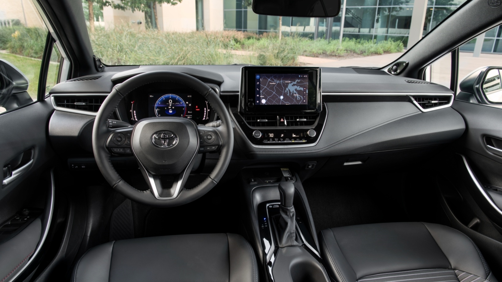 2026 Toyota Corolla interior dashboard at Claremont Toyota in Los Angeles County