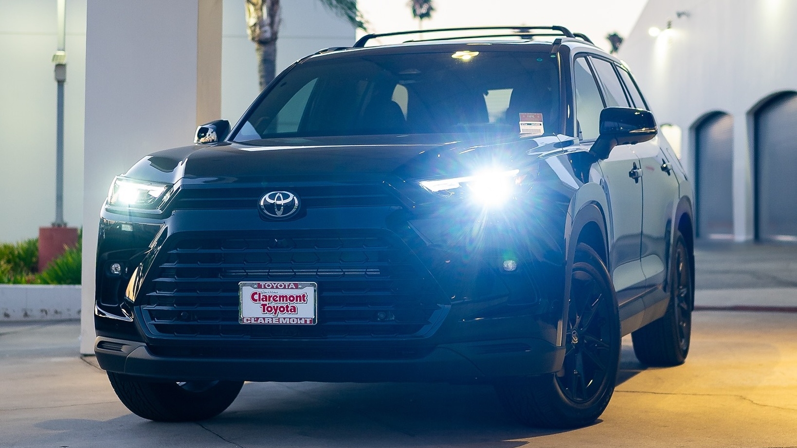 2026 Toyota Grand Highlander exterior front three-quarter view at Claremont Toyota in Los Angeles County