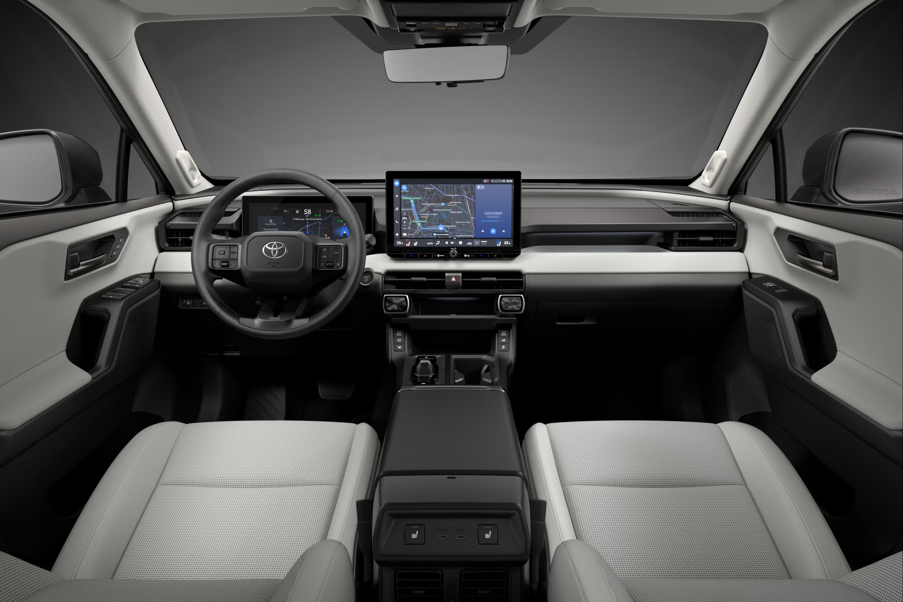 2026 Toyota RAV4 Hybrid interior showing the driver display and dashboard