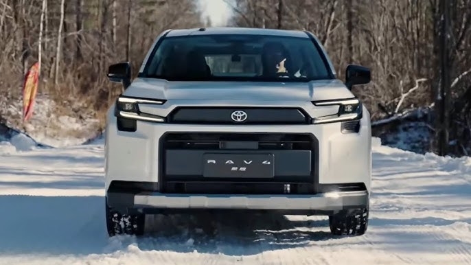2026 Toyota RAV4 on a snowy winter road