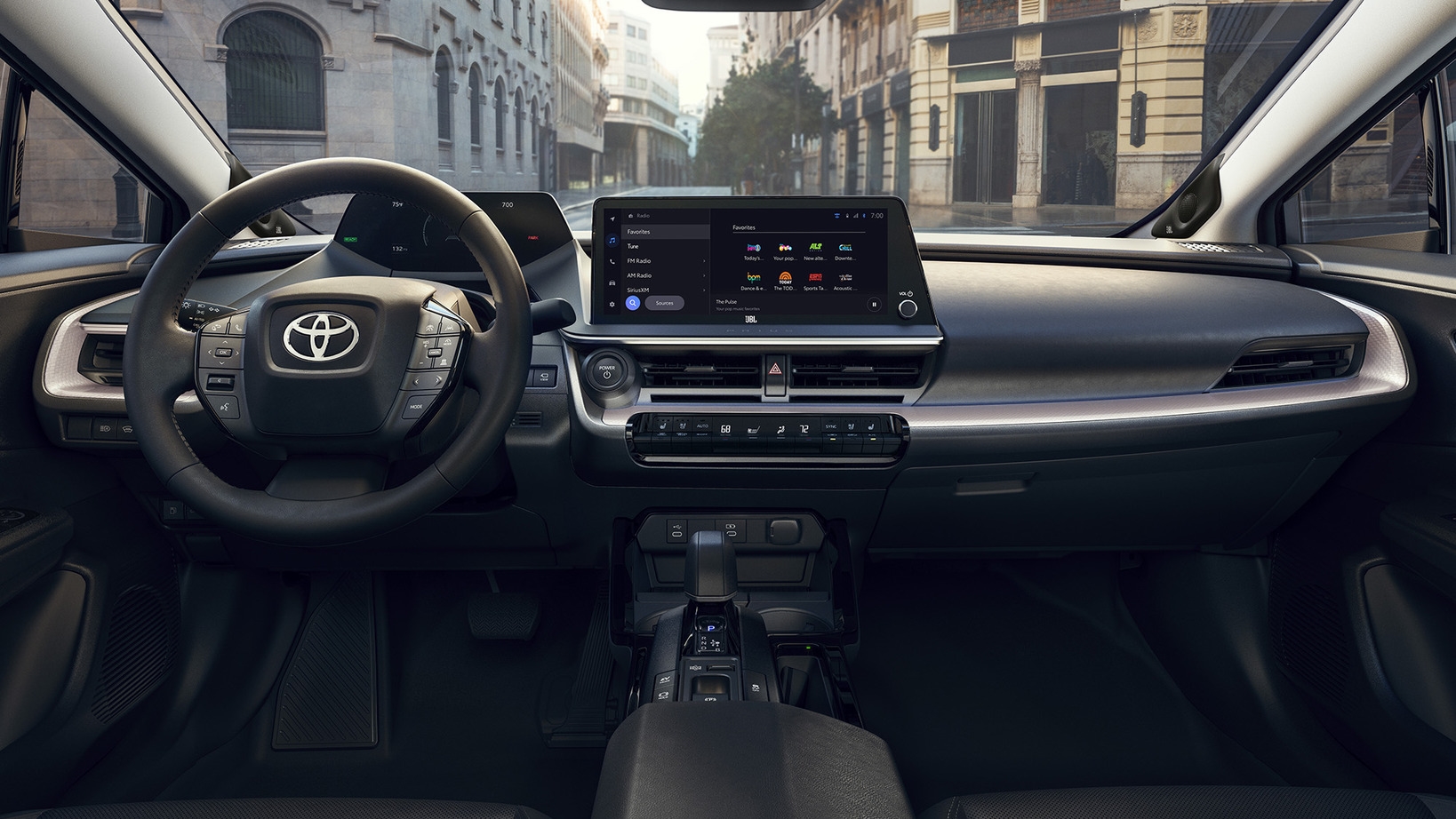 2027 Toyota Prius interior dashboard at Claremont Toyota in Los Angeles County