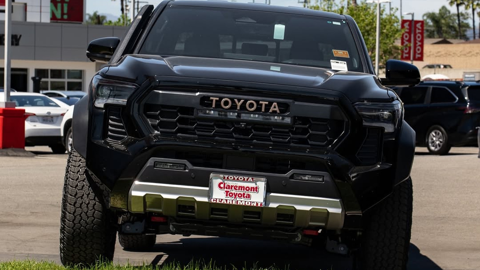 2026 Toyota Tacoma exterior front three-quarter view at Claremont Toyota in Los Angeles County