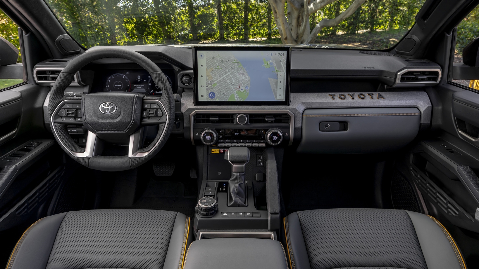 2026 Toyota Tacoma interior detail at Claremont Toyota in Los Angeles County