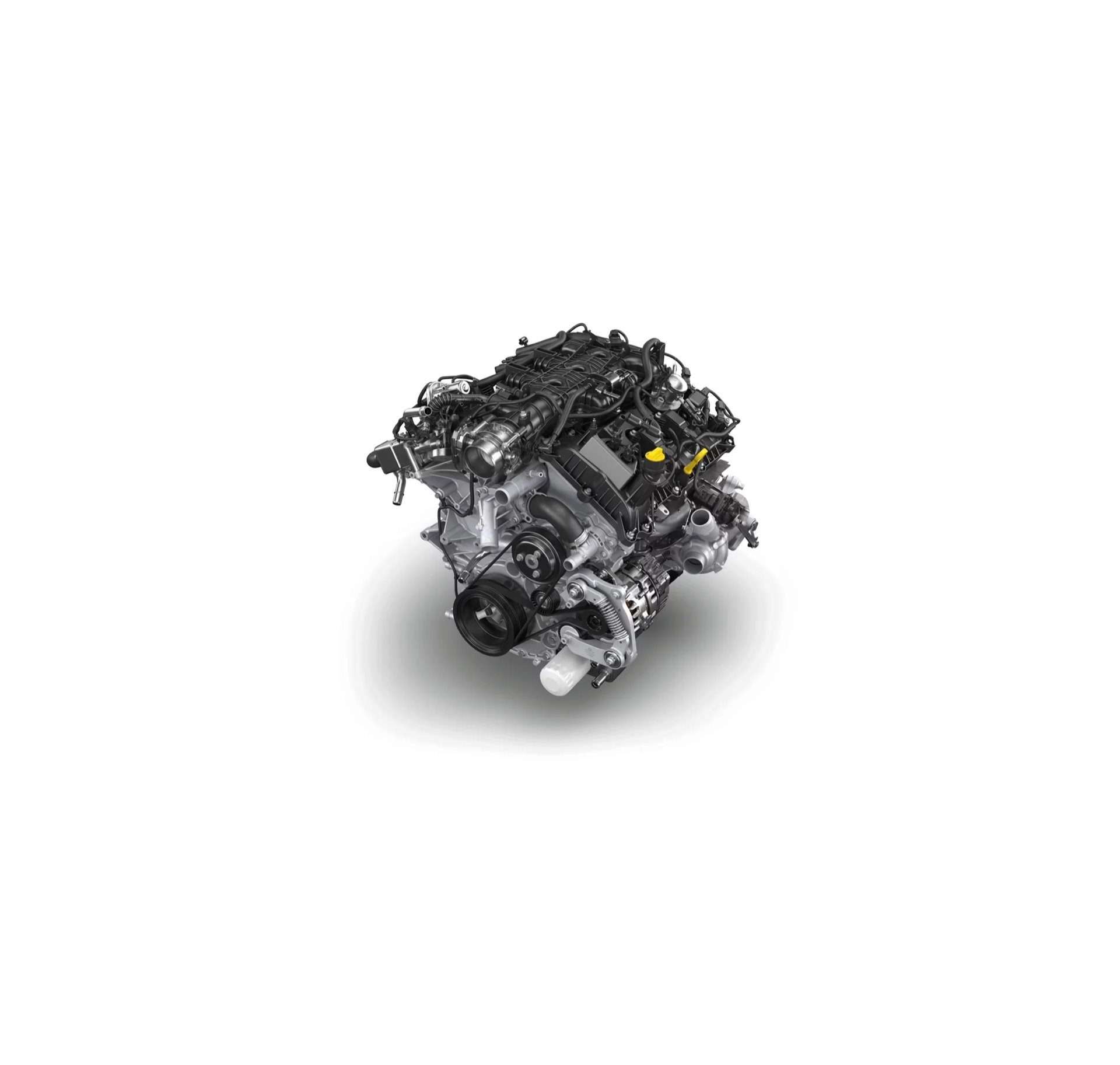 Ford 3.5L PowerBoost full hybrid V6 engine, the highest-torque non-Raptor engine in the F-150 lineup