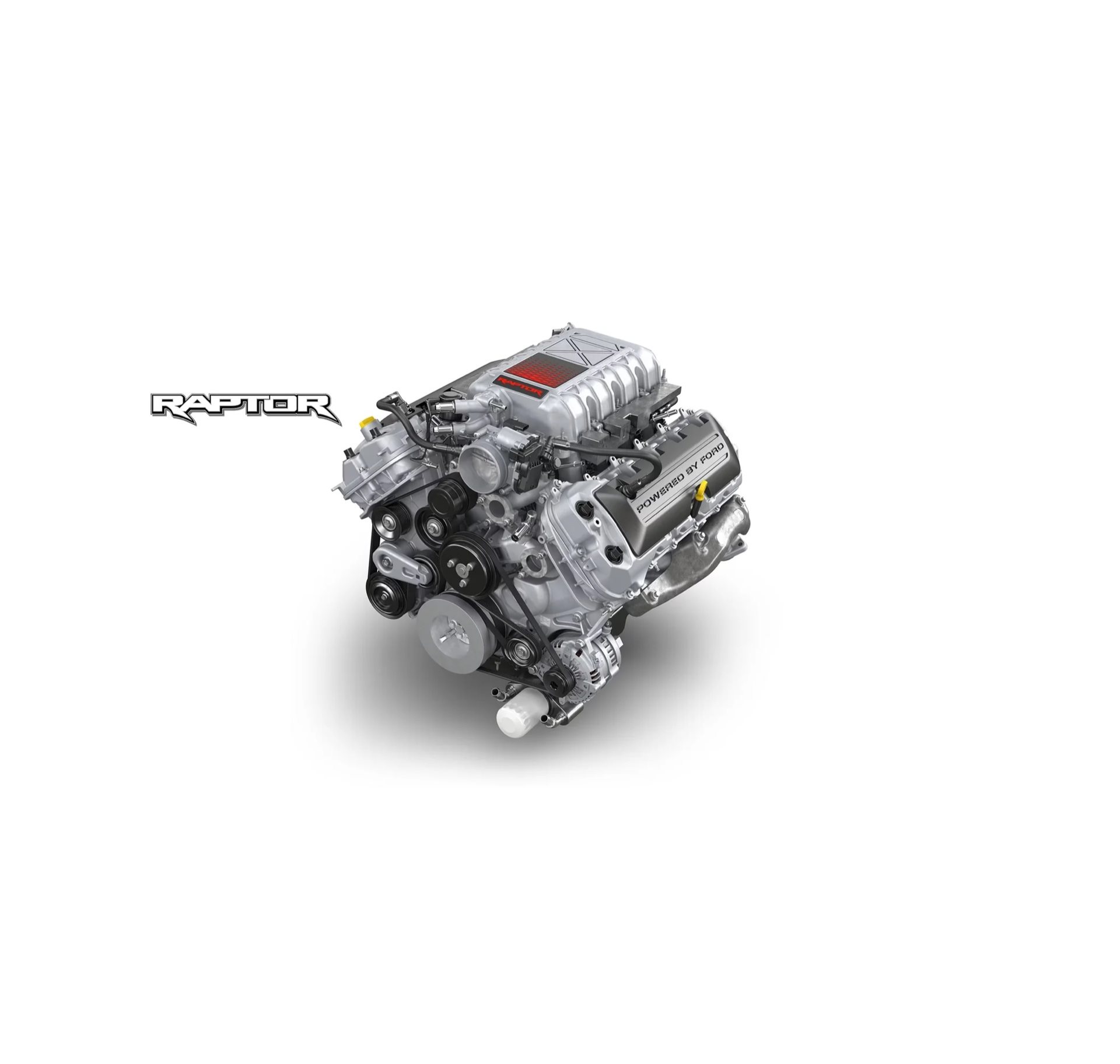 Ford 5.2L supercharged V8 engine used in the F-150 Raptor R, a gasoline engine