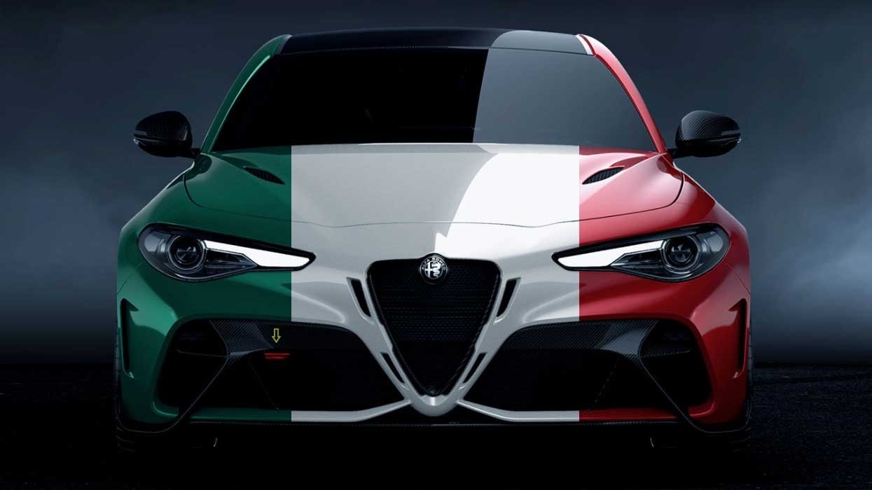 2021 Giulia GTA in the Italian Flag colors