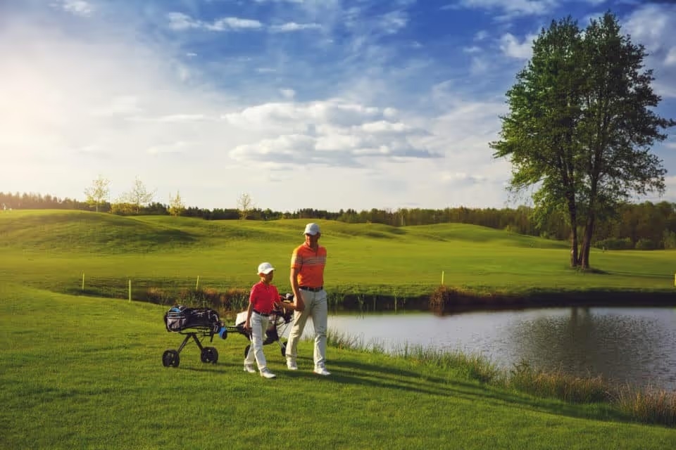 father son golf course