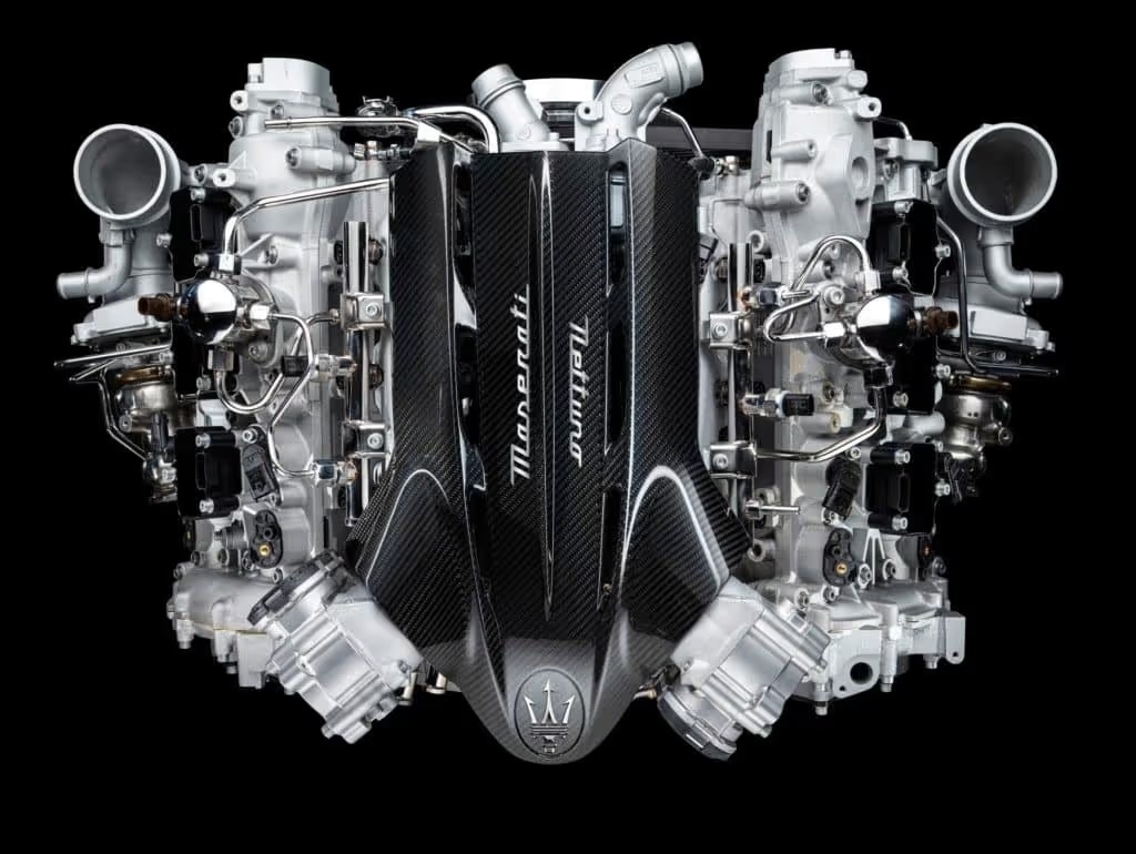 the Maserati engine of the MC20