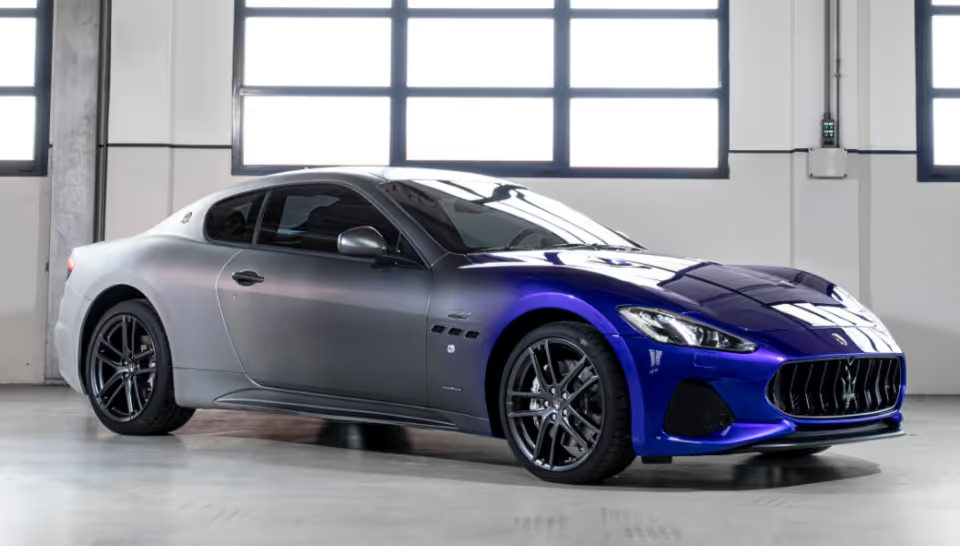 blue and silver GT Zeda