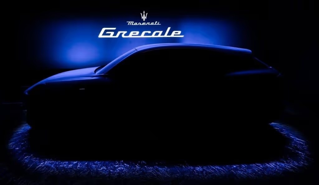 blue profile of new SUV in shadow