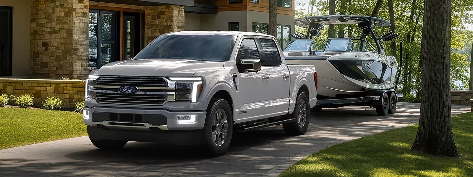 2026 Ford F-150 towing a trailer