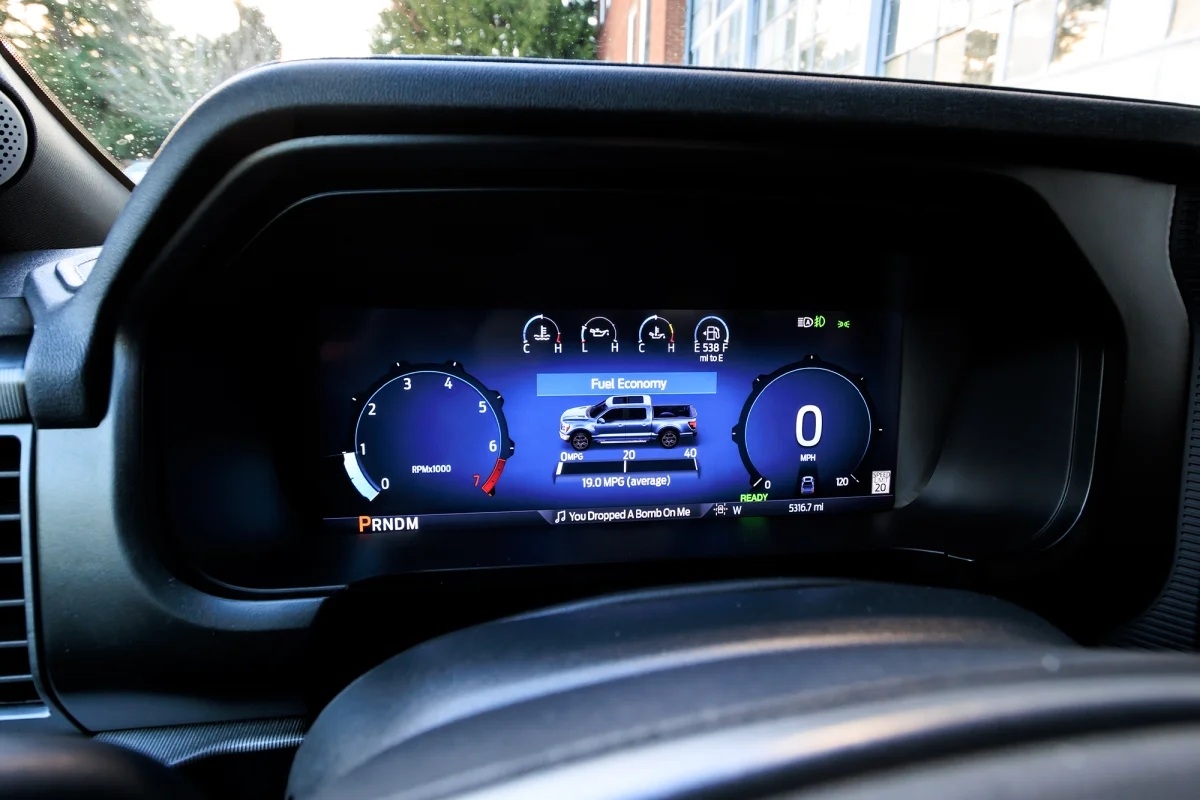 Oil life display in the 2026 Ford F-150