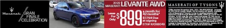 New Maserati Levante Deal Savings