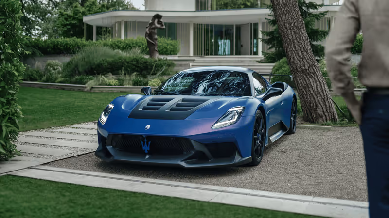 A striking Maserati MC20 Stradale, showcasing its sleek design and performance as the ultimate supercar.