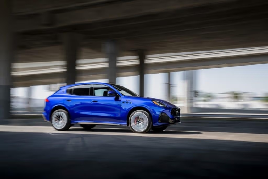 2024 Maserati Grecale driving on the street