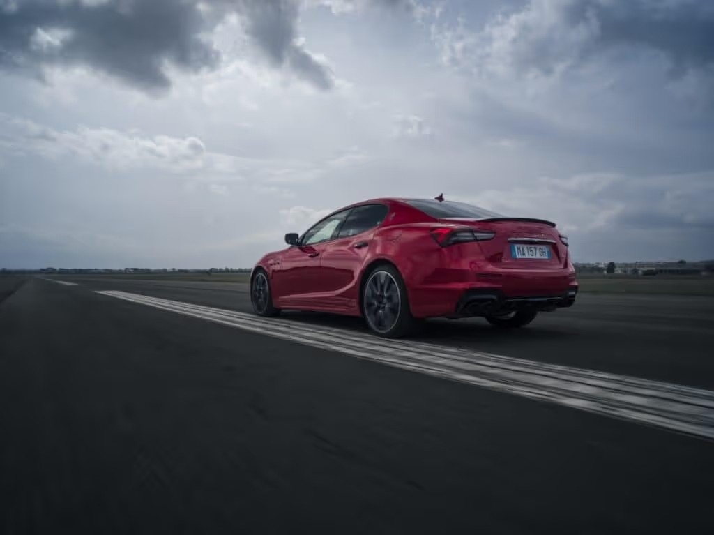 Maserati Ghibli on the track