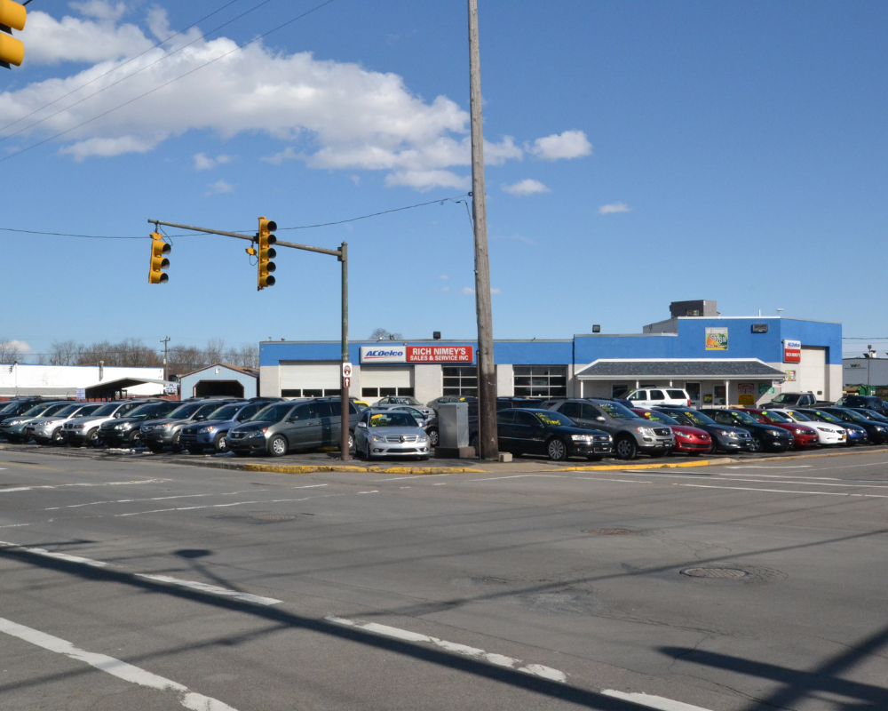 An earlier Rich Nimey sales and service location with used vehicles in Utica