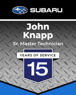 John Knapp, 15 Years of Service, Senior Master Technician at Lee's Summit Subaru