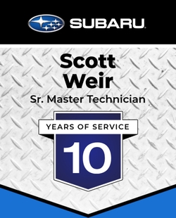 Scott Weir, 10 Years of Service, Senior Master Technician at Lee's Summit Subaru