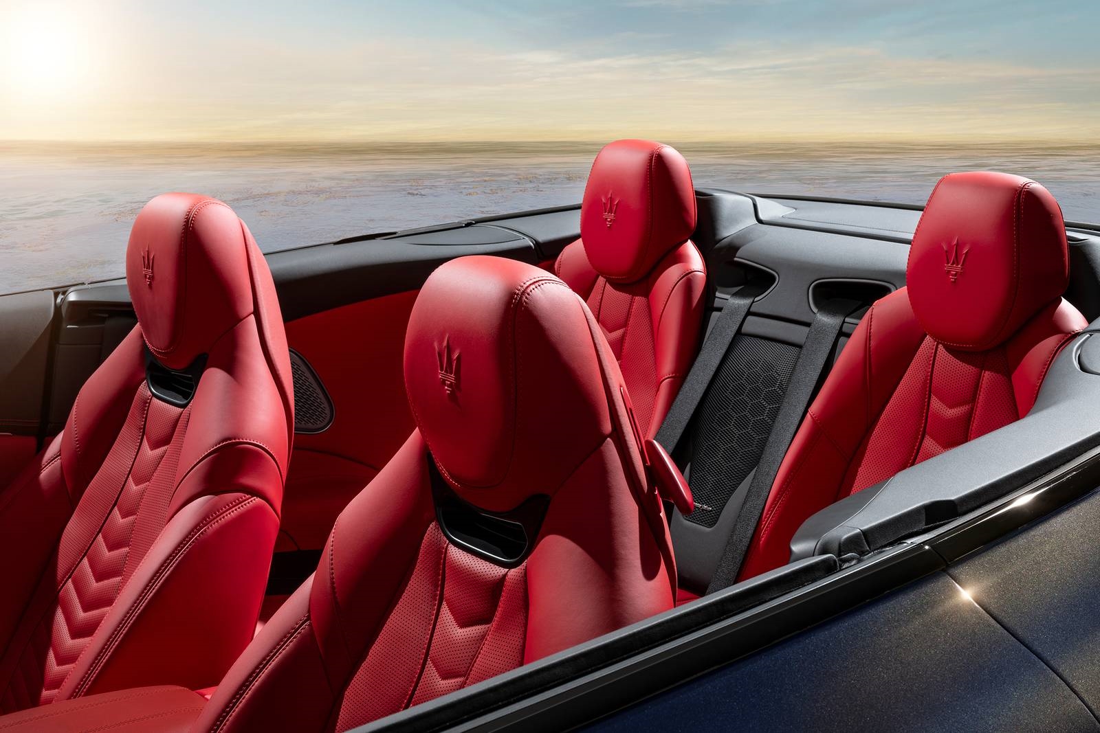Detailed Maserati GranCabrio showing a full interior and exterior finish after the Presidential Detail at Maserati of Central New Jersey