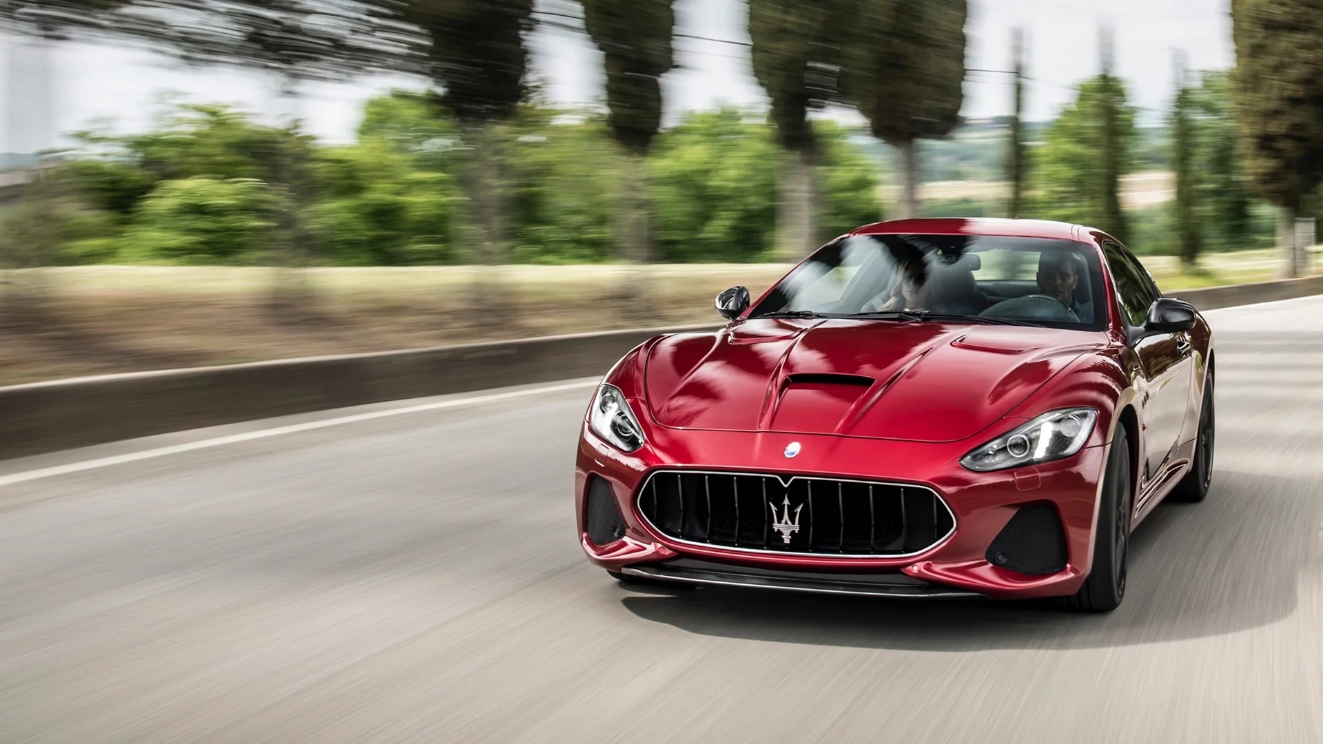Maserati GranTurismo on a Central New Jersey road