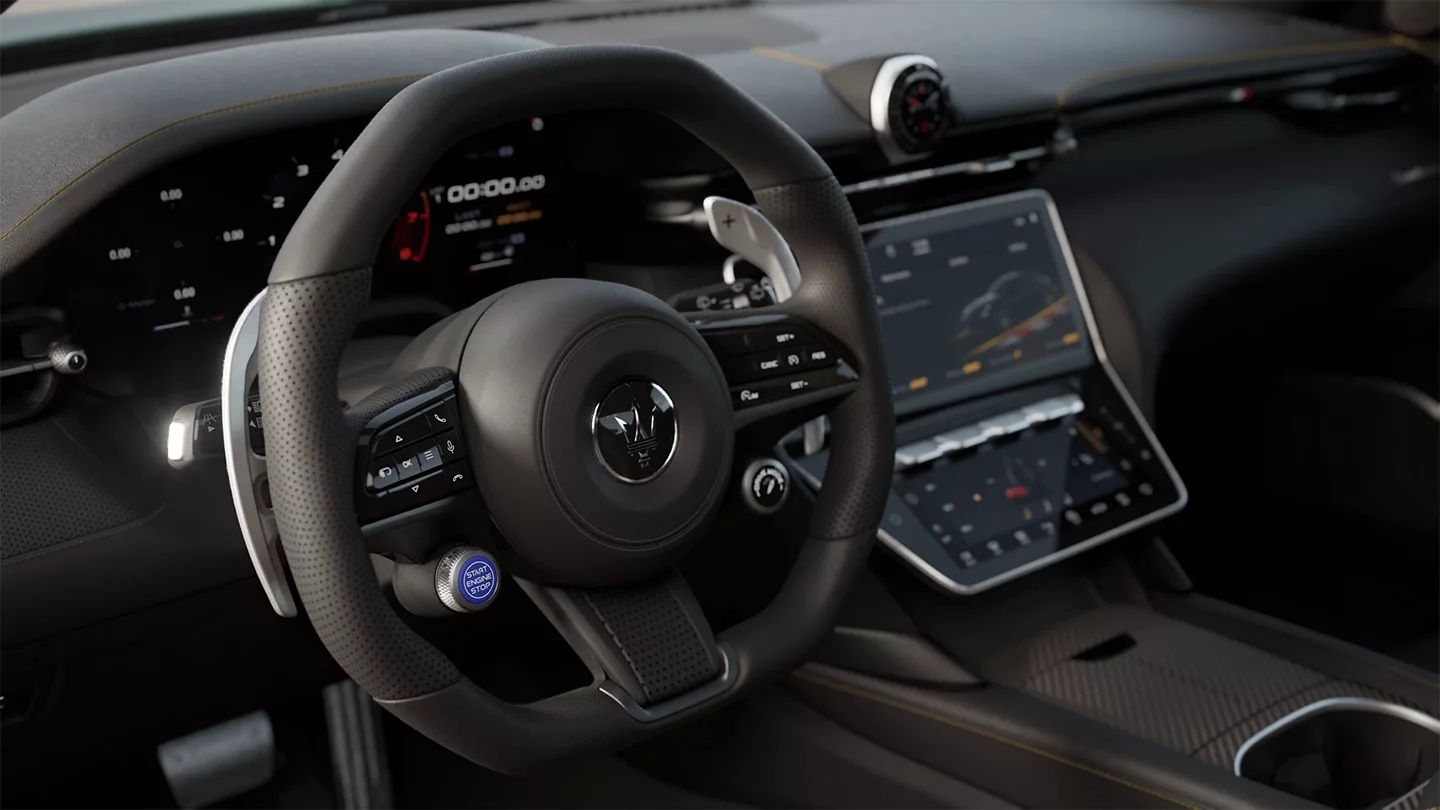 Maserati GranTurismo Trofeo cockpit interior detail