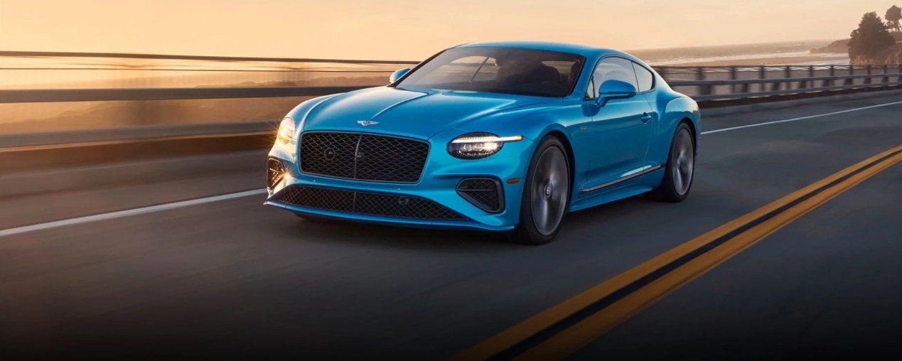 Bentley on the open road after concierge service pick-up and delivery in Jacksonville