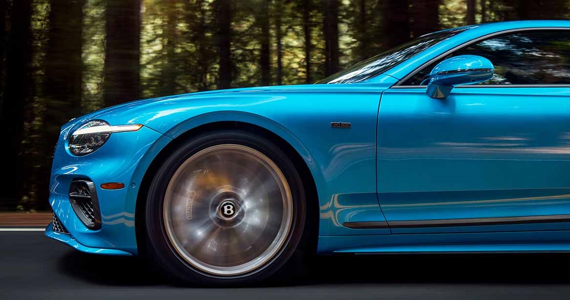 Bentley on the road after scheduled maintenance service in Edison