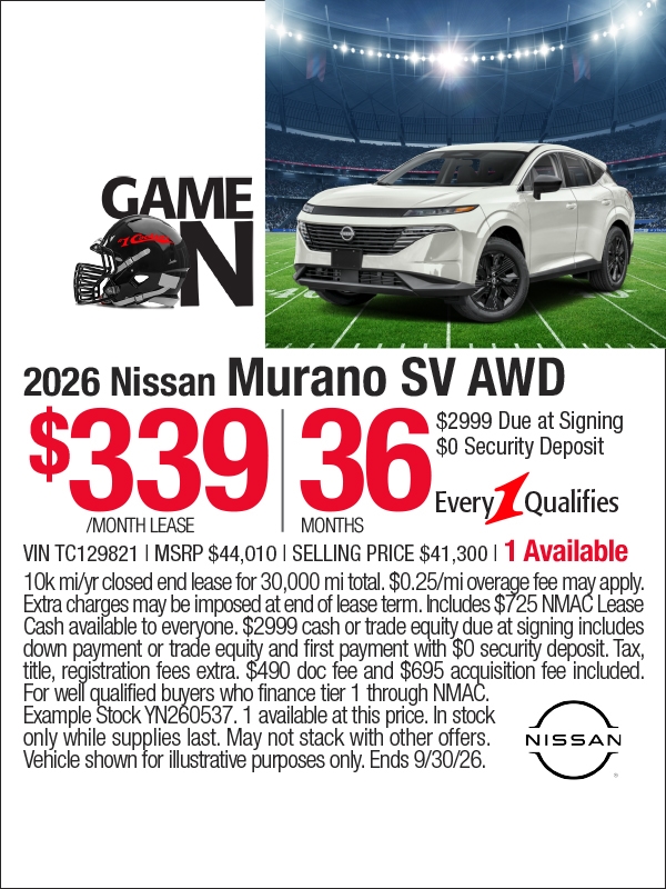 Nissan Murano Specials
