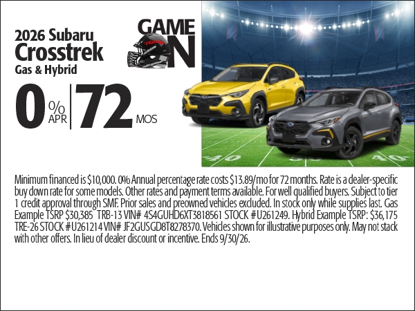 Subaru Crosstrek Specials