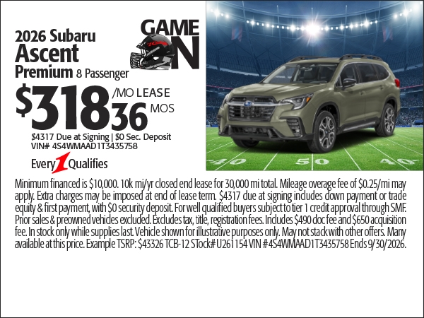 Subaru Ascent Specials