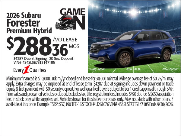 Subaru Forester Hybrid Specials