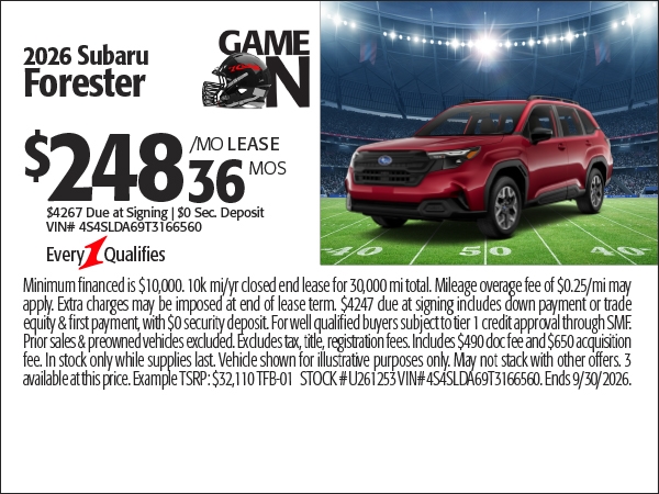 Subaru Forester Specials