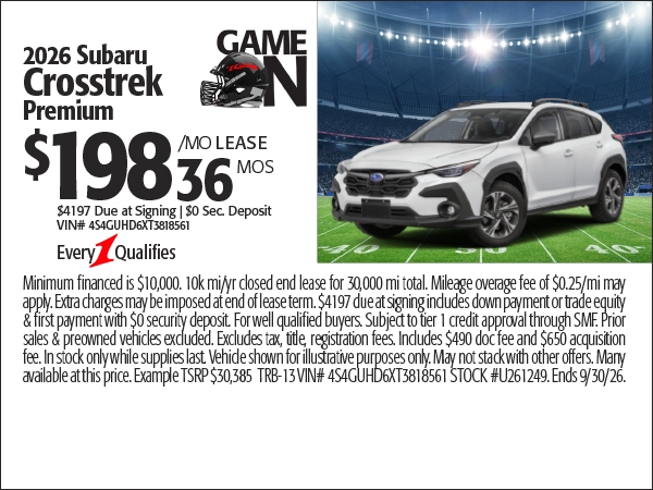 Subaru Crosstrek Specials