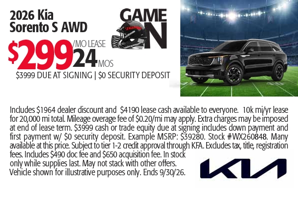 Kia Sorento Specials