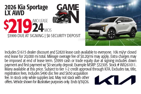 Kia Sportage Specials