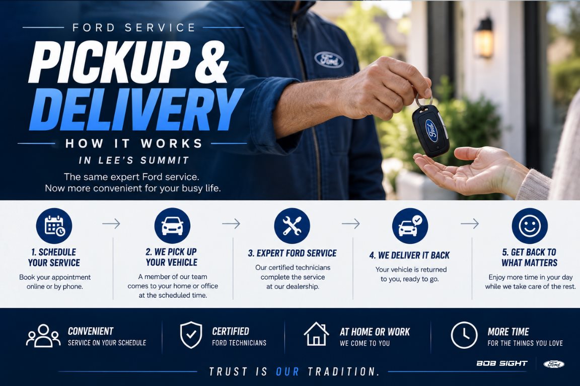 Ford Service Pickup and Delivery in Lee's Summit: How It Works