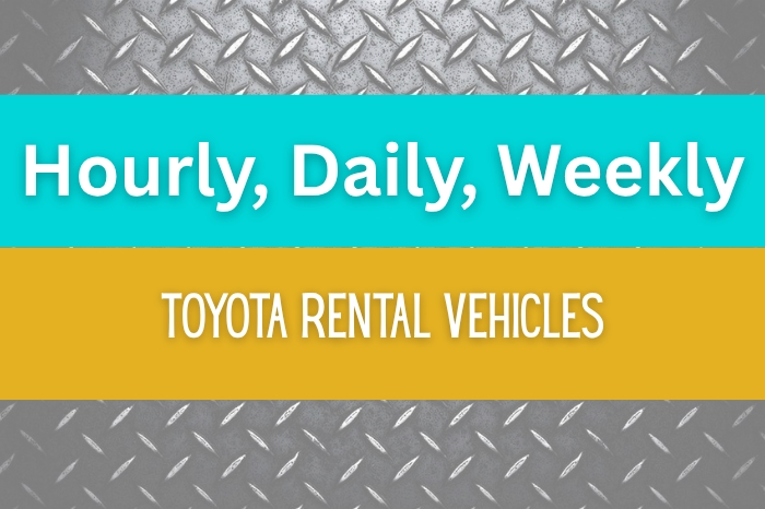 Toyota Rentals Available! 