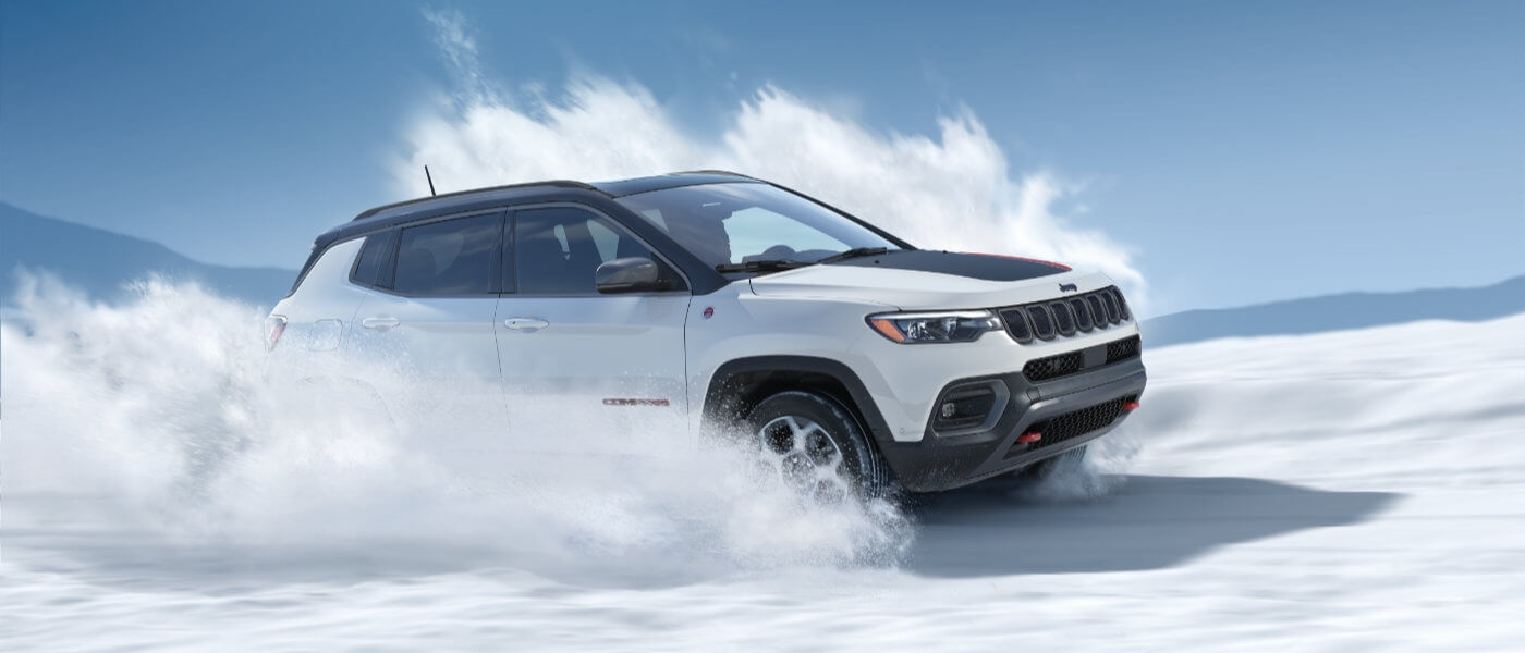 2026 Jeep Compass driving in snow