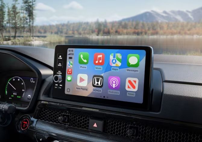 Wireless phone projection on the touchscreen of a 2026 Honda CR-V