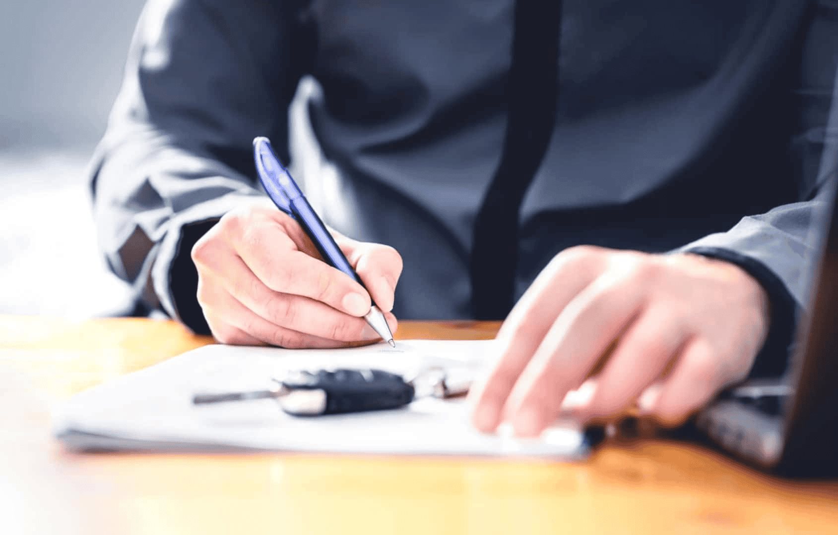 Paperwork for financing a Honda in Miami