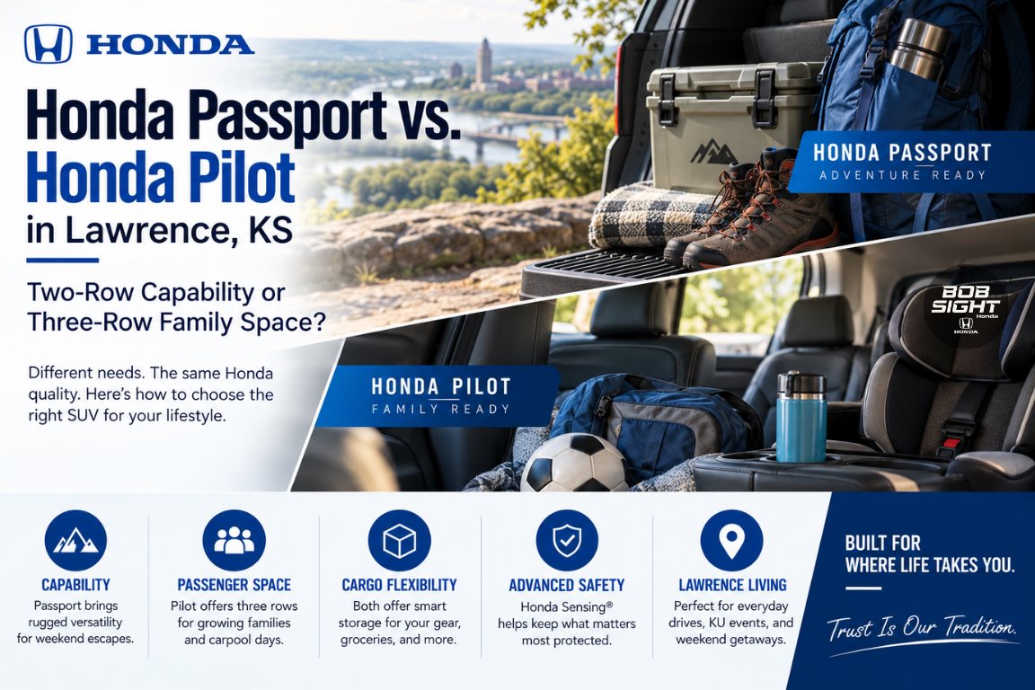 Honda Passport vs Honda Pilot in Lawrence, KS